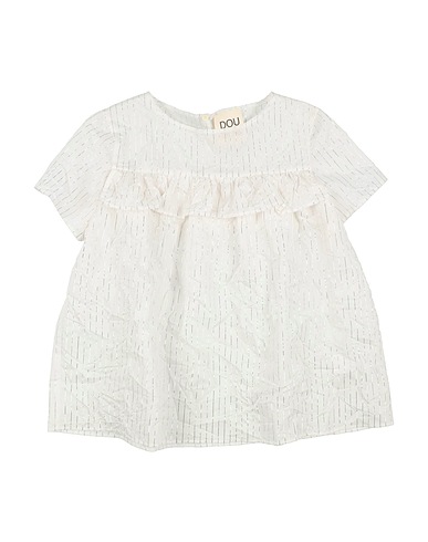 DOUUOD Top White 76% Cotton, 21% Polyester, 3% Metallic Polyester