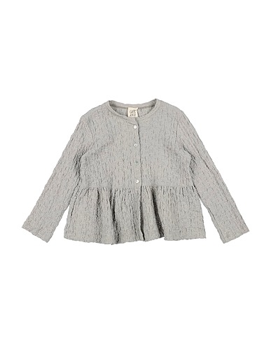 CAFFÉ D'ORZO Solid colour shirts & blouses Light grey 60% Cotton, 30% Polyamide, 10% Elastane