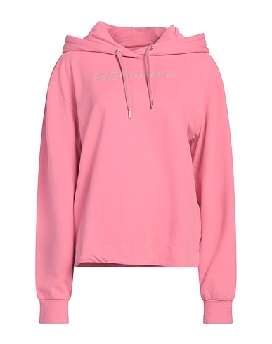 EA7 Hooded track jacket  Pink 95% Cotton, 5% Elastane