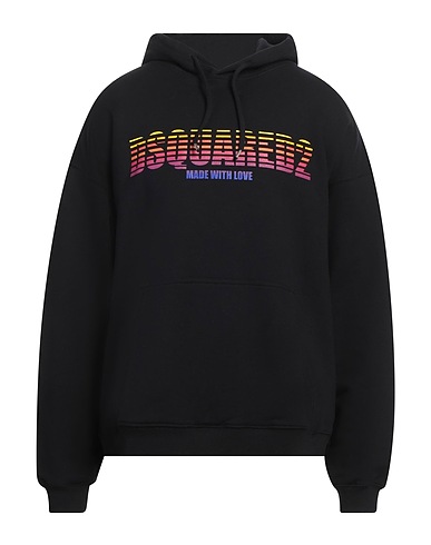 DSQUARED2 Felpa Nero 100% Cotone