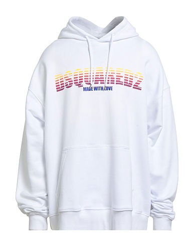 DSQUARED2 Felpa Bianco 100% Cotone