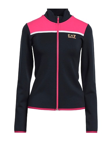 EA7 Athletic sweatshirts Navy 48% Polyester, 48% Viscose, 4% Elastane