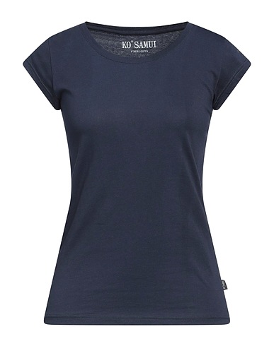 KO SAMUI Basic T-Shirt Navy blue 100% Cotton