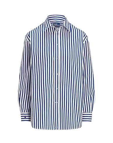 POLO RALPH LAUREN Striped shirt OVERSIZE FIT STRIPED COTTON SHIRT
 Navy blue 100% Cotton