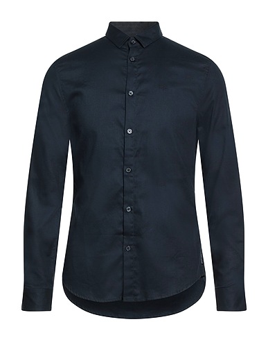 ARMANI EXCHANGE Solid color shirt Navy 100% Cotton