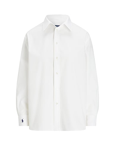 POLO RALPH LAUREN Solid colour shirts & blouses OVERSIZE FIT COTTON SHIRT
 White 100% Cotton
