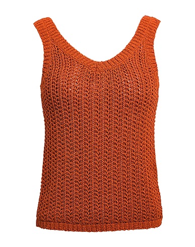 MAX MARA Top Rust 76% Cotton, 24% Polyamide