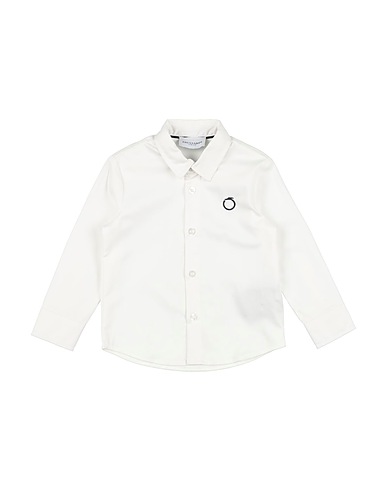 TRUSSARDI JUNIOR Solid colour shirt White 50% Polyester, 45% Bamboo fiber, 5% Elastane