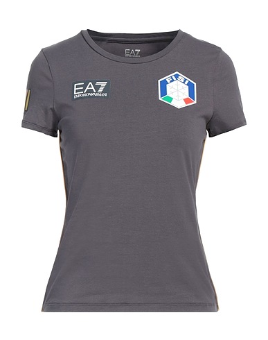 EA7 T-shirt Lead 95% Cotton, 5% Elastane
