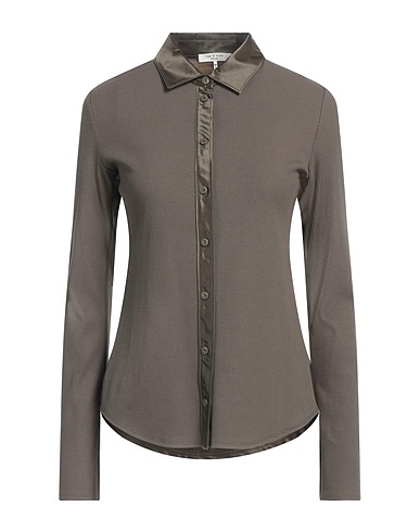 RAG & BONE Camicie e bluse tinta unita Verde militare 45% Cotone, 45% Modal, 10% Elastan, Viscosa EcoVero™, Seta