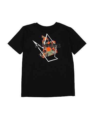 LES HOMMES T-shirt Black 100% Cotton