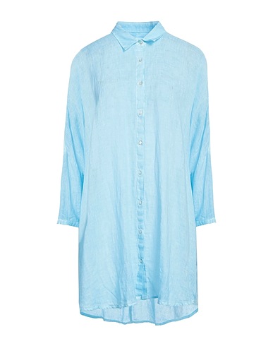 120% LINO Linen shirt Sky blue 100% Linen