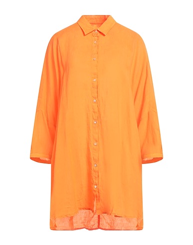 120% LINO Linen shirt Orange 100% Linen