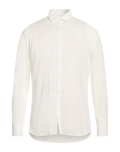 MESSAGERIE Einfarbiges Hemd Off white 100% Baumwolle