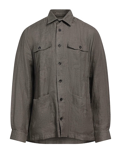 HACKETT Linen shirt Grey 100% Linen