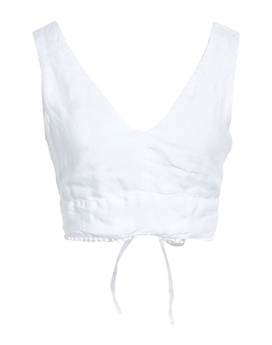 120% LINO Top White 100% Linen