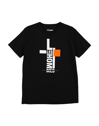 LES HOMMES T-shirt Black 100% Cotton