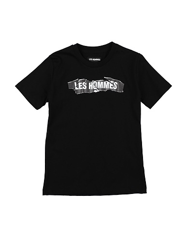 LES HOMMES T-shirt Black 100% Cotton