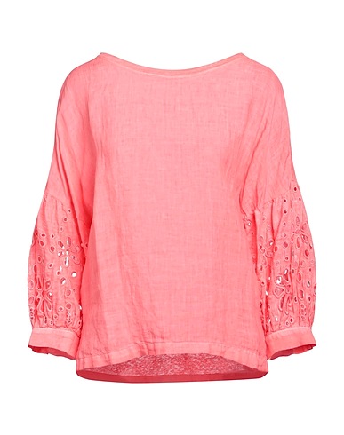 120% LINO Top Coral 100% Linen