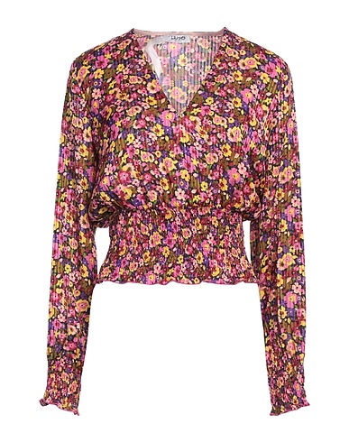 LIU •JO Top Fuchsia 98% Viscose, 2% Metallic Polyester