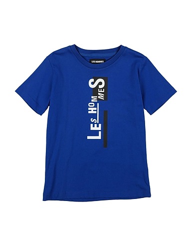 LES HOMMES T-shirt Blu 100% Cotone