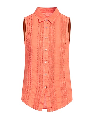 120% LINO Linen shirt Orange 100% Linen