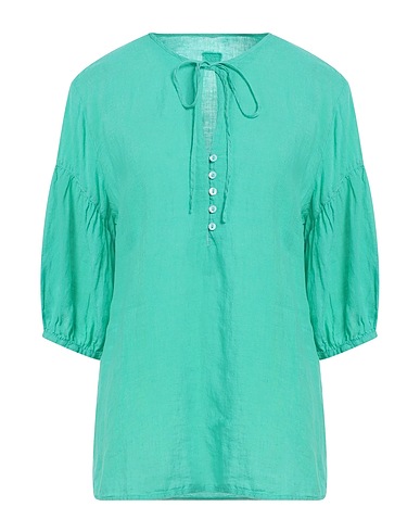 120% LINO Top Green 100% Linen