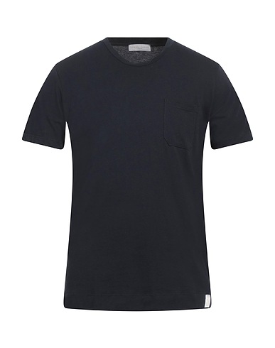 DANIELE FIESOLI Basic T-Shirt Nachtblau 100% Baumwolle