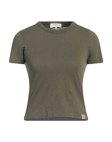 RAG & BONE Basic T-shirt Military green 100% Organic cotton