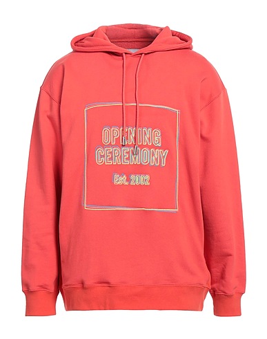 OPENING CEREMONY Hooded track jacket  Tomato red 100% Cotton