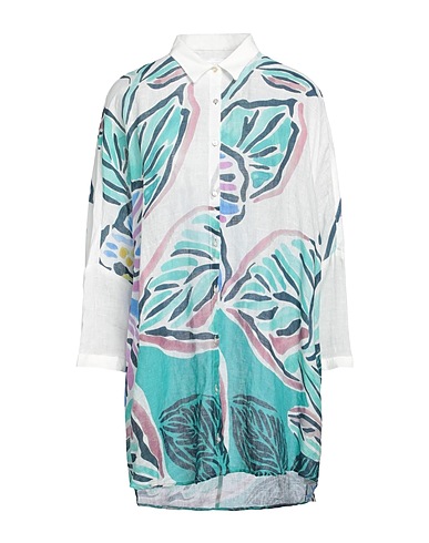 120% LINO Camicia in lino Bianco 100% Lino