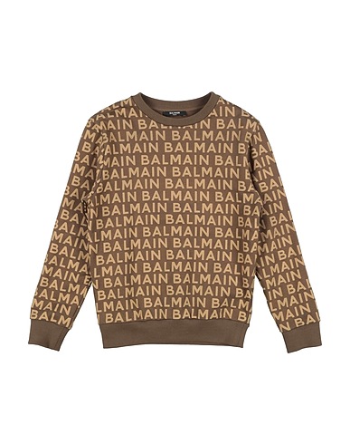 BALMAIN Sweatshirt Camel 100% Cotton, Elastane
