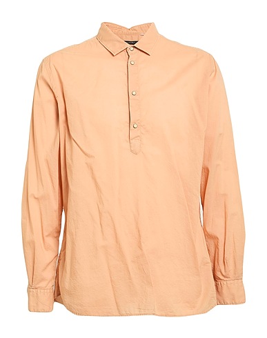 MESSAGERIE Chemise de couleur unie PATRIZIO PISCAGLIA ALBICOCCA 100% Coton