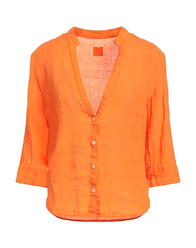 120% LINO Camisa de lino Mandarina 100% Lino