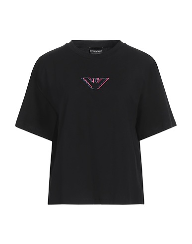 EMPORIO ARMANI T-shirt Black 100% Organic cotton