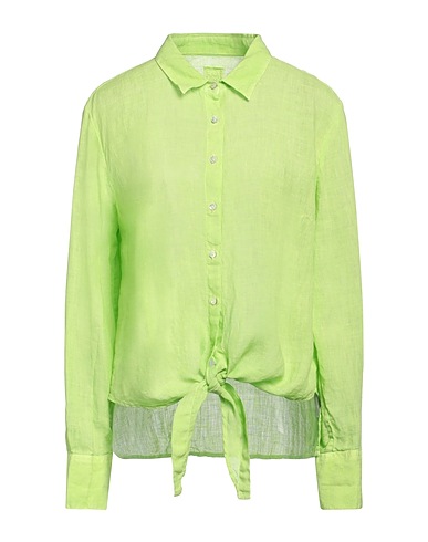 120% LINO Camicia in lino Verde lime 100% Lino