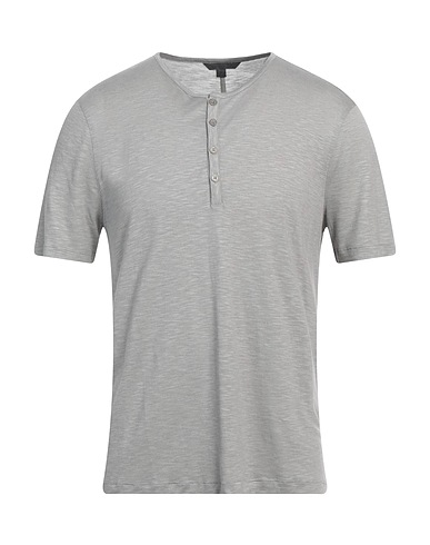 JOHN VARVATOS T-shirt Light grey 40% Modal, 40% Viscose, 20% Wool