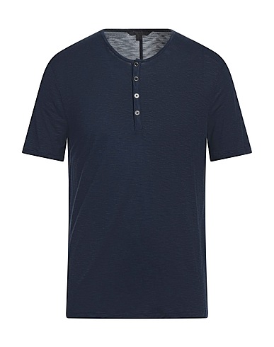 JOHN VARVATOS T-shirt Blu navy 40% Modal, 40% Viscosa, 20% Lana