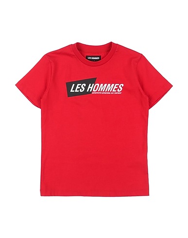 LES HOMMES T-shirt Red 100% Cotton