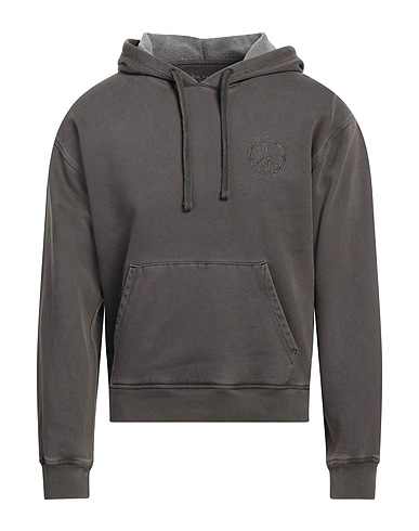 JOHN VARVATOS Hooded track jacket  Lead 85% Cotton, 15% Elastane