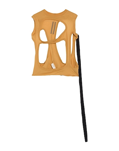 DRKSHDW by RICK OWENS Camiseta de tirantes SENAPE 100% Algodón