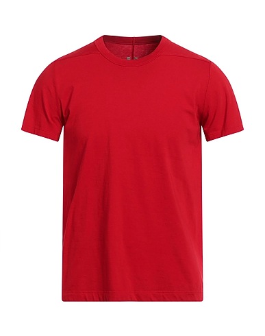 RICK OWENS Basic T-shirt Tomato red 100% Cotton