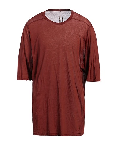 RICK OWENS Oversize-T-Shirt Schokobraun 100% Baumwolle