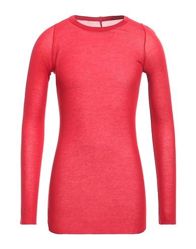 RICK OWENS T-shirt Red 88% Viscose, 12% Silk