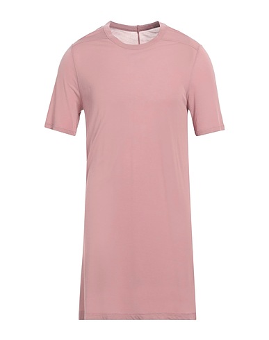 RICK OWENS Basic T-Shirt Antique rose 88% Viscose, 12% Silk