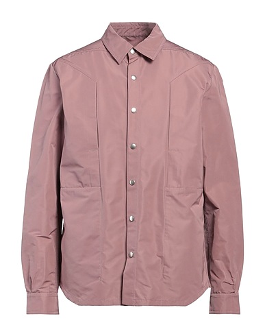 RICK OWENS Solid colour shirt Antique rose 100% Polyester