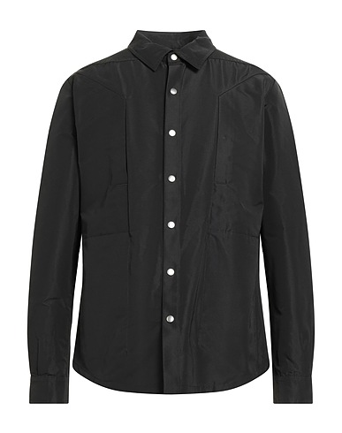 RICK OWENS Camicia tinta unita Nero 100% Poliestere