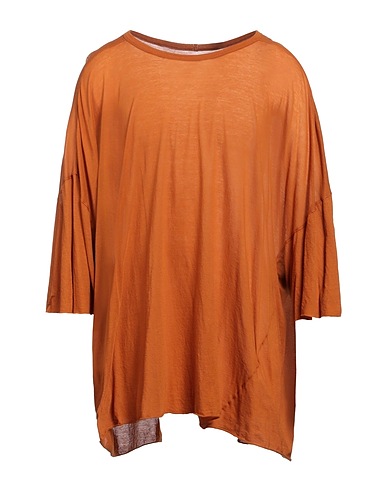 RICK OWENS Oversize-T-Shirt Tan 100% Cotton