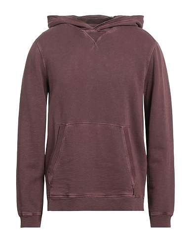 JOHN VARVATOS Hooded track jacket  Chocolate brown 100% Cotton