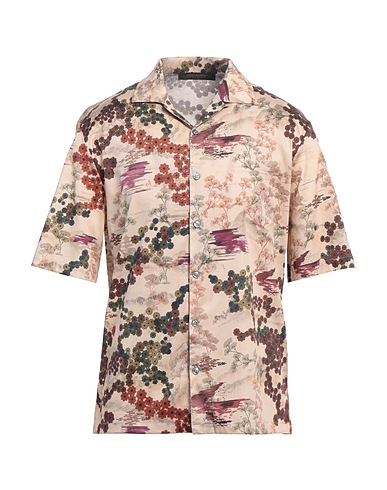 MESSAGERIE Patterned shirt Beige 100% Cotton